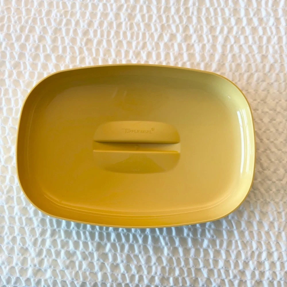 Vintage Tupperware 4pc Steamer Harvest Gold 1273
